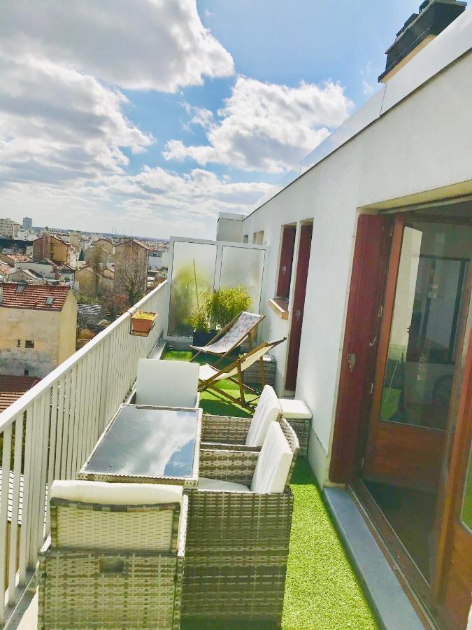 Superior Apartment - Last Floor With Nice View - Next To Metro Croix De Chavaux Line 9 Montreuil  Dış mekan fotoğraf